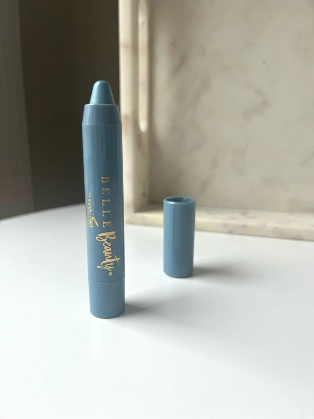 💜 BELLE BEAUTY So Shady Shadow Stick, Long Wear, Sky Blue NEW